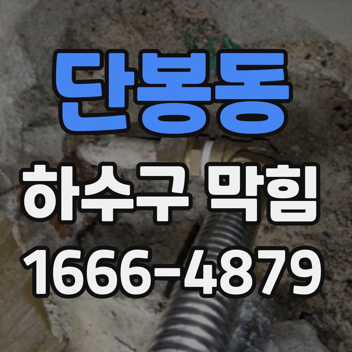 단봉동 하수구 막힘