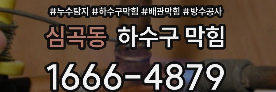 심곡동 하수구 막힘