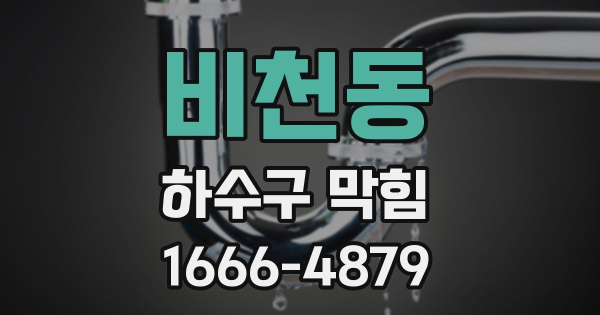 비천동 하수구 막힘