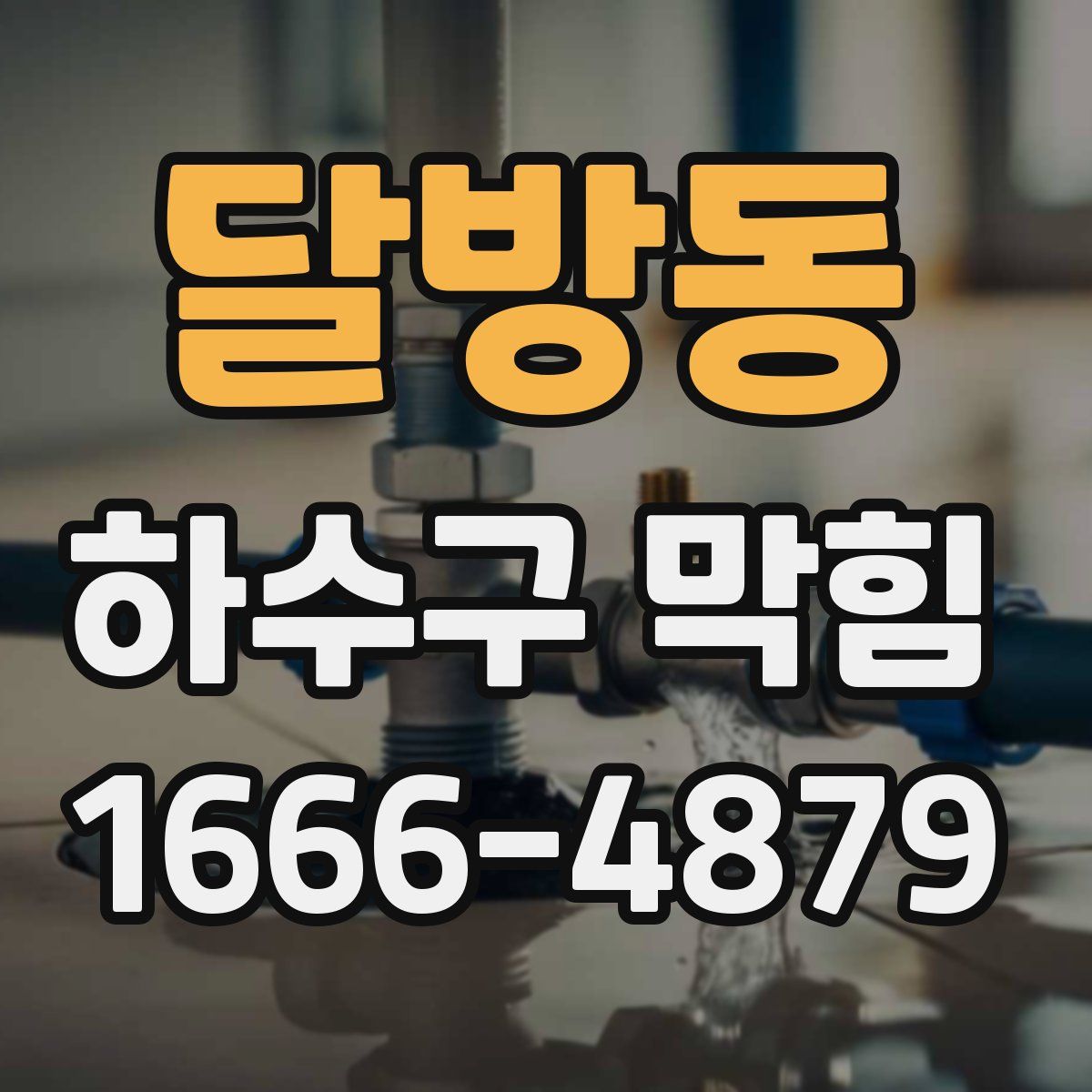 달방동 하수구 막힘