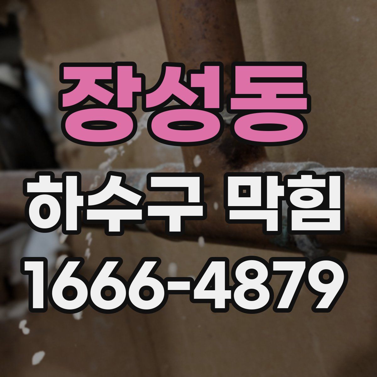 장성동 하수구 막힘