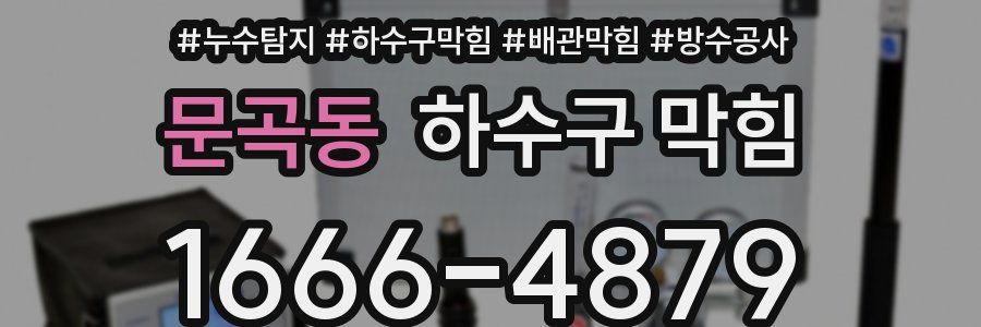 문곡동 하수구 막힘