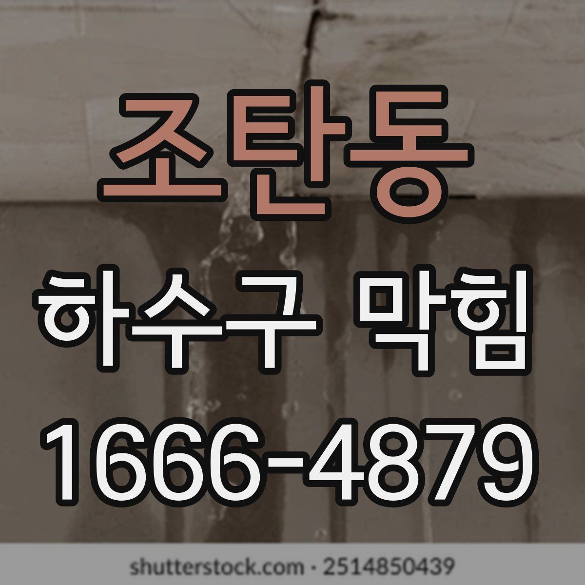 조탄동 하수구 막힘