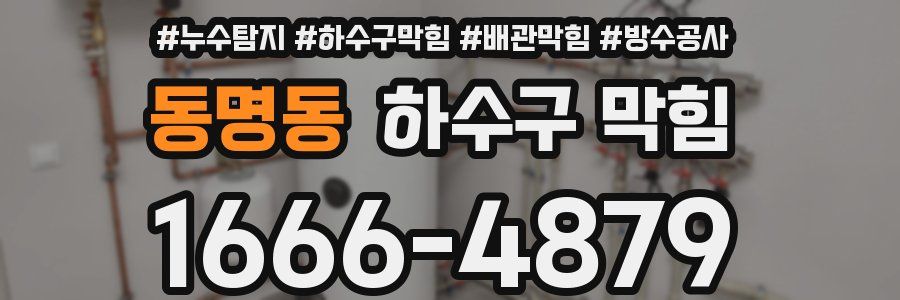 동명동 하수구 막힘