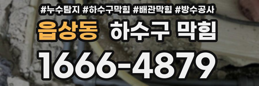 읍상동 하수구 막힘