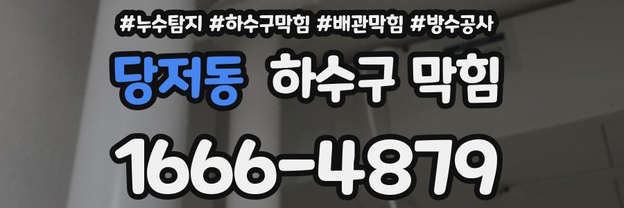 당저동 하수구 막힘