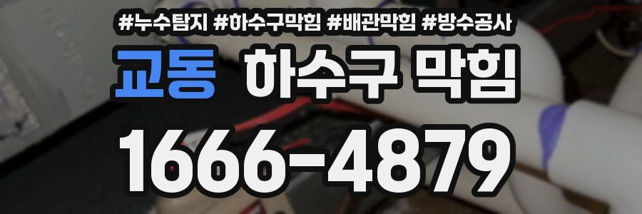 교동 하수구 막힘