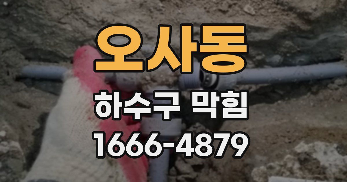 오사동 하수구 막힘