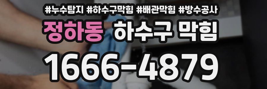 정하동 하수구 막힘