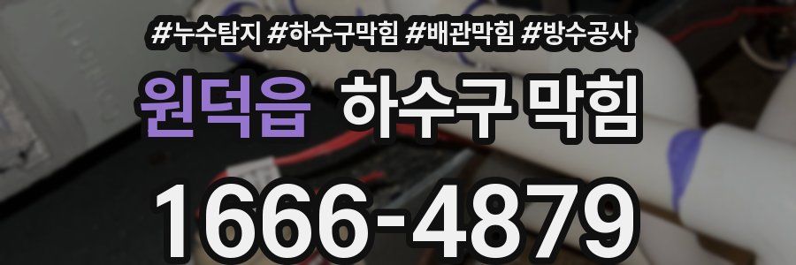원덕읍 하수구 막힘