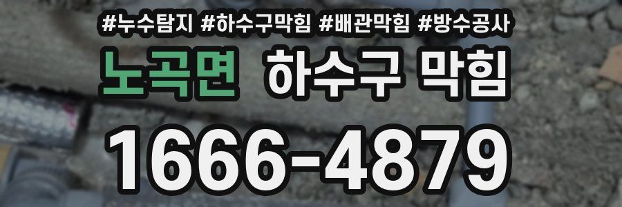 노곡면 하수구 막힘