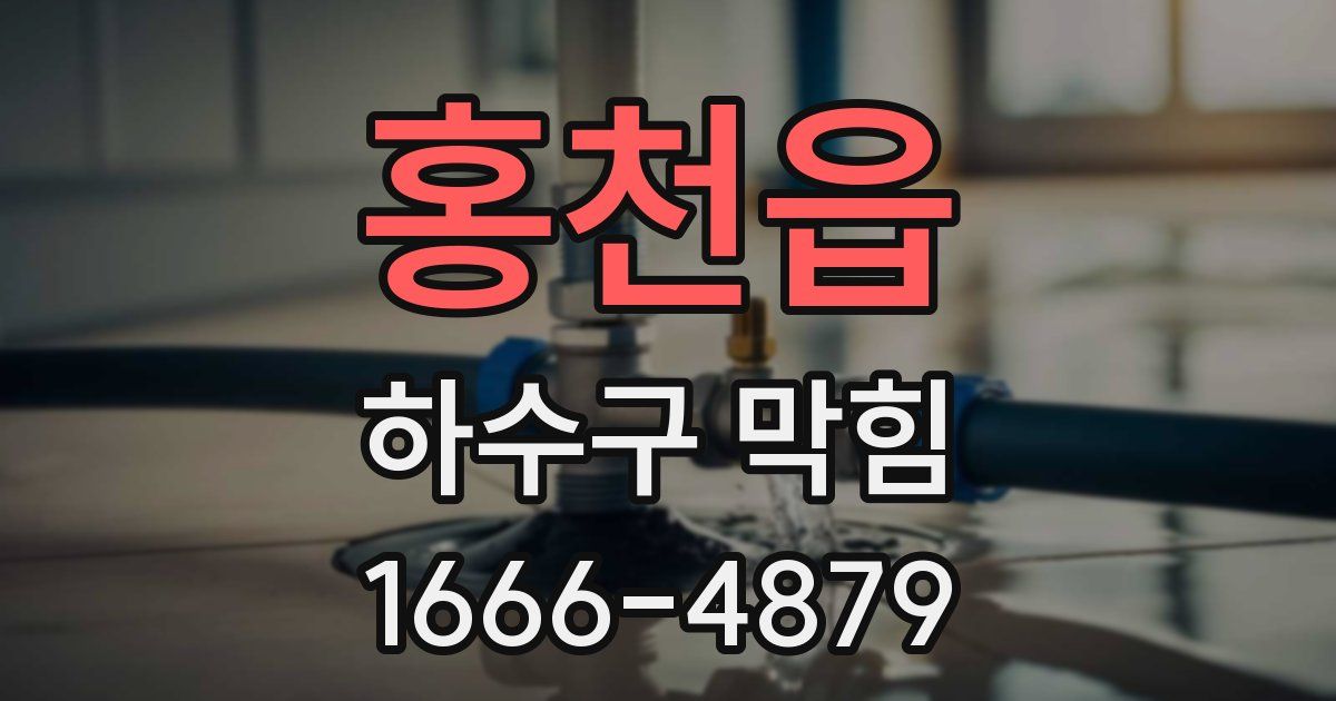 홍천읍 하수구 막힘