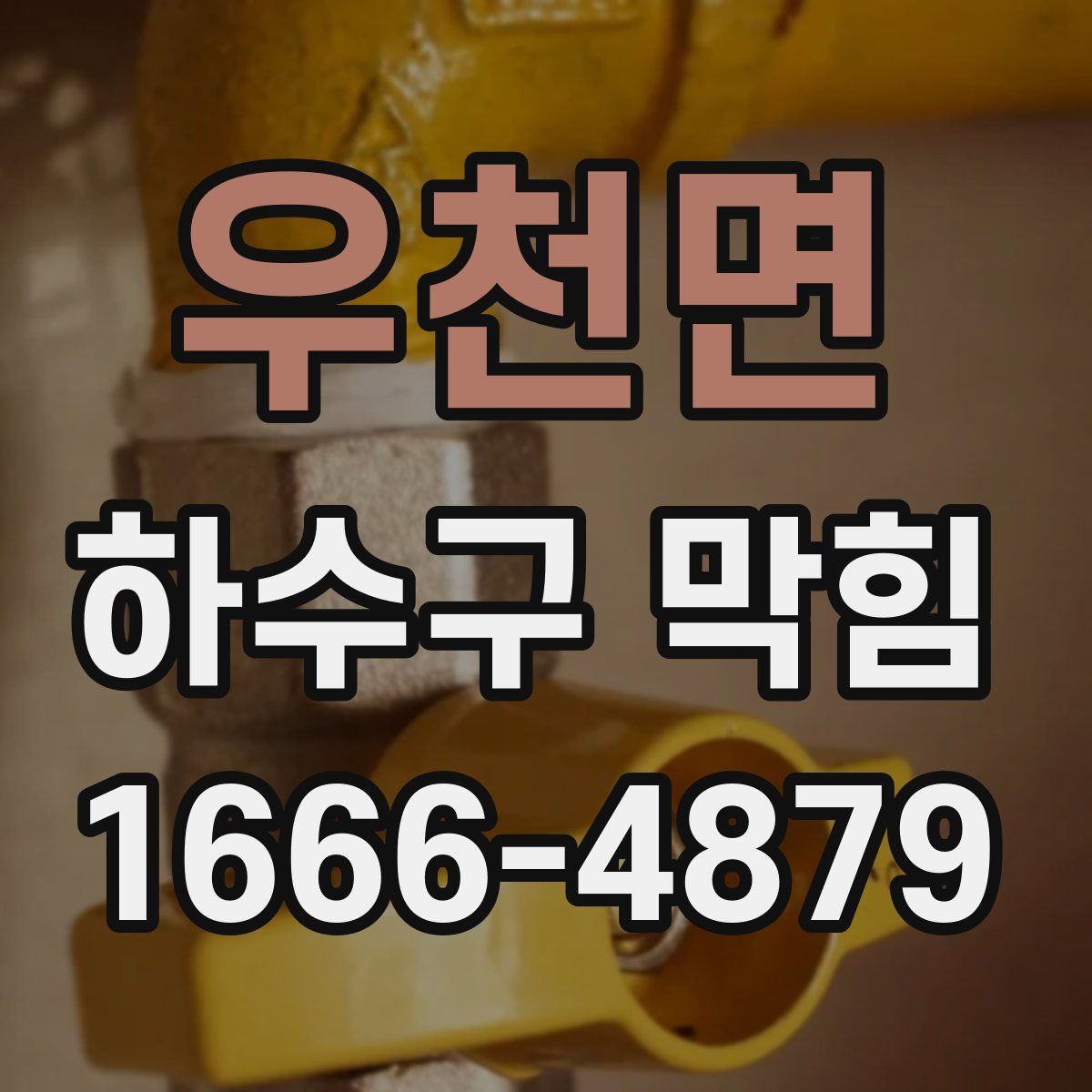 우천면 하수구 막힘