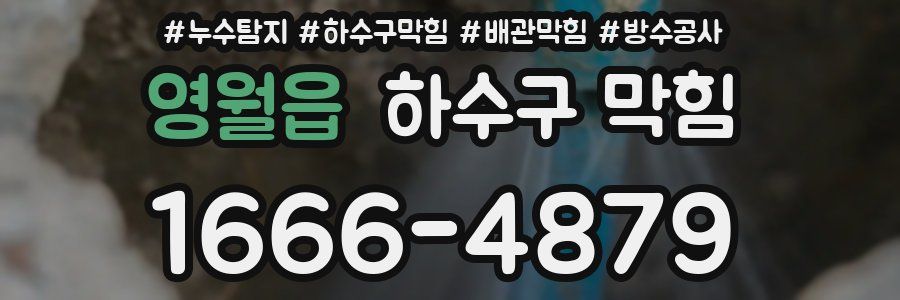 영월읍 하수구 막힘