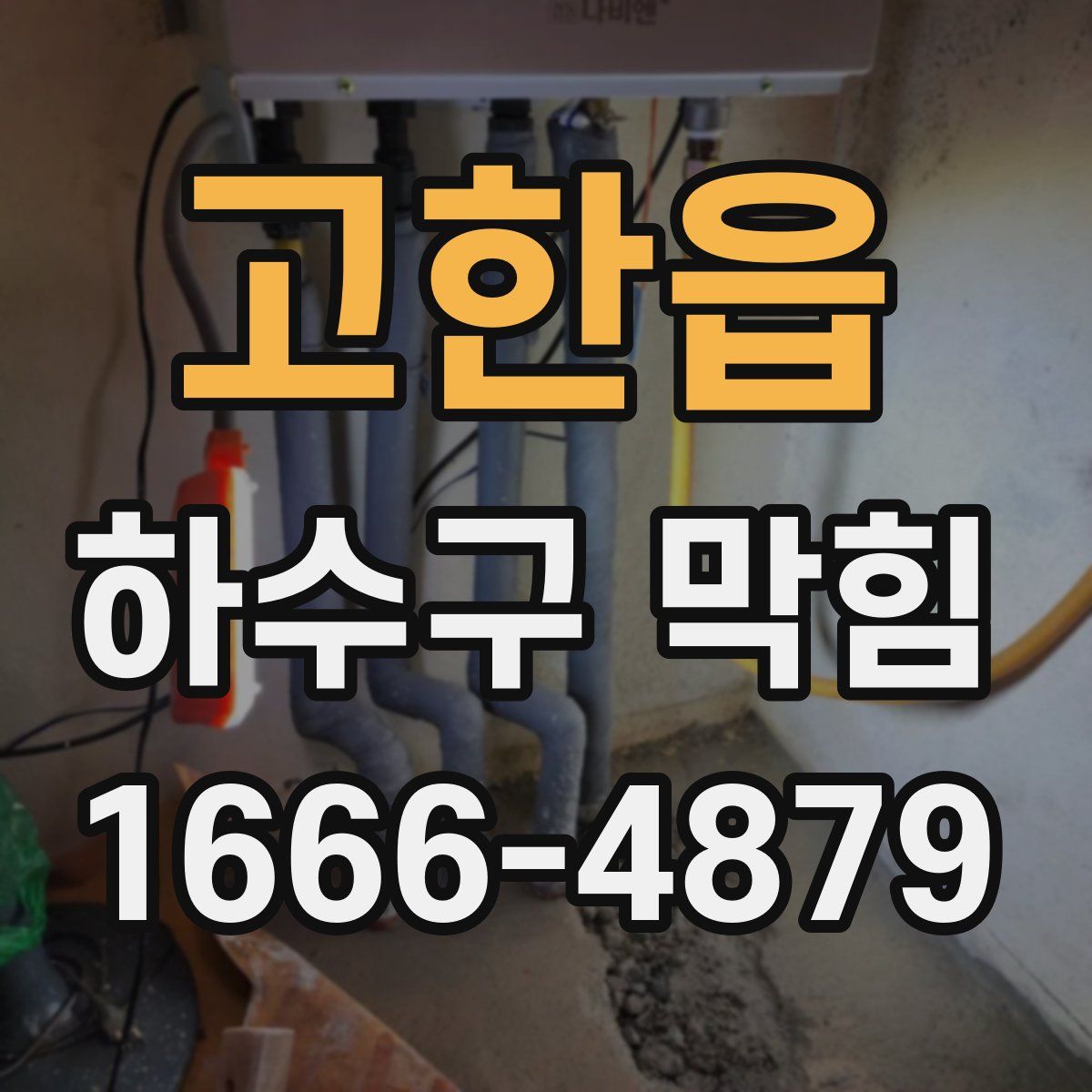 고한읍 하수구 막힘