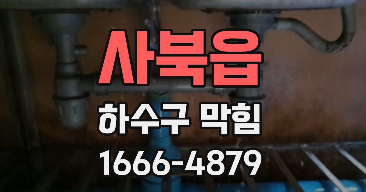 사북읍 하수구 막힘