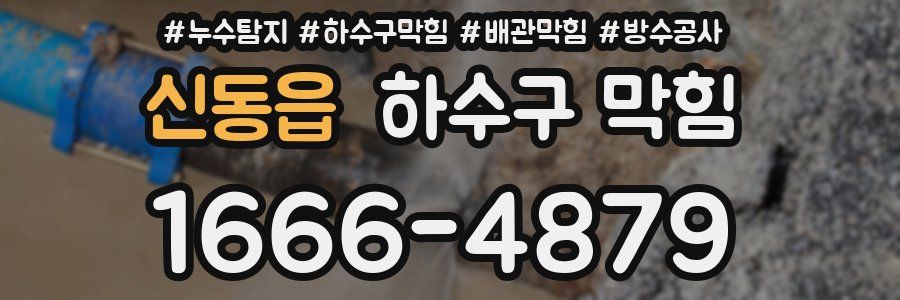 신동읍 하수구 막힘