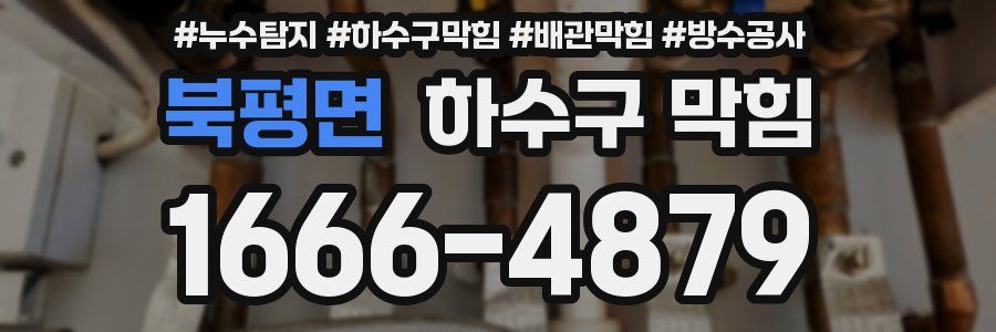 북평면 하수구 막힘