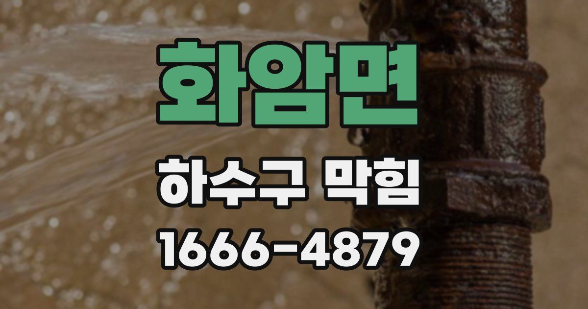 화암면 하수구 막힘