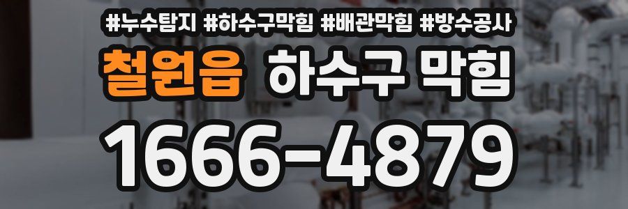 철원읍 하수구 막힘