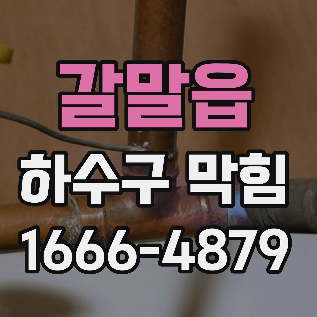 갈말읍 하수구 막힘