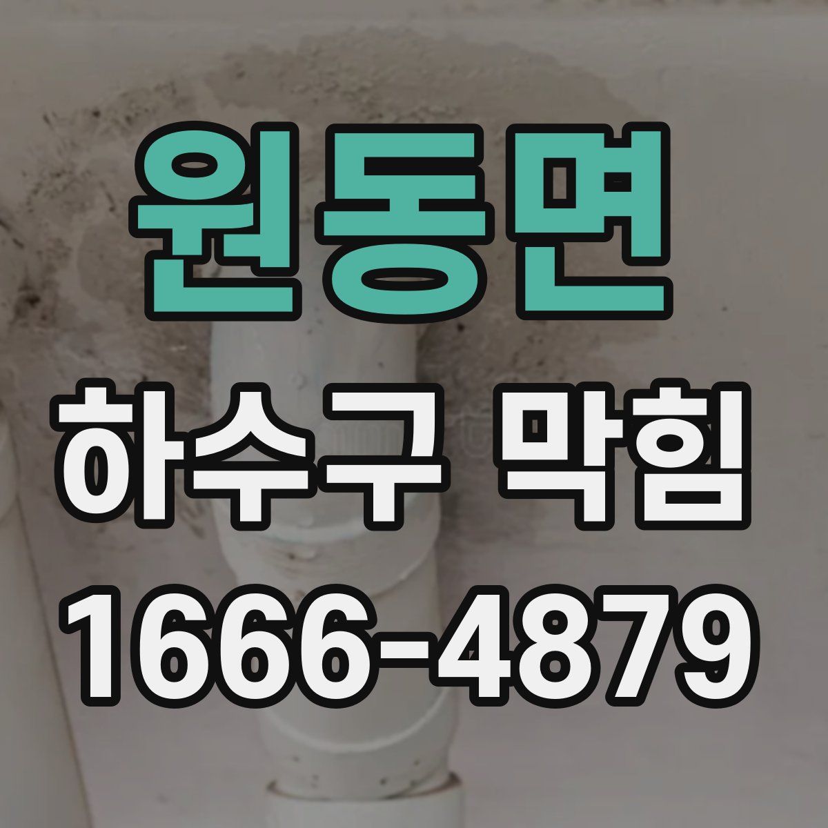 원동면 하수구 막힘