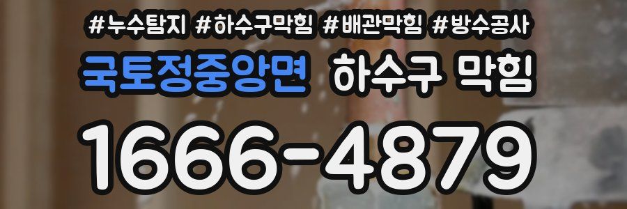 국토정중앙면 하수구 막힘