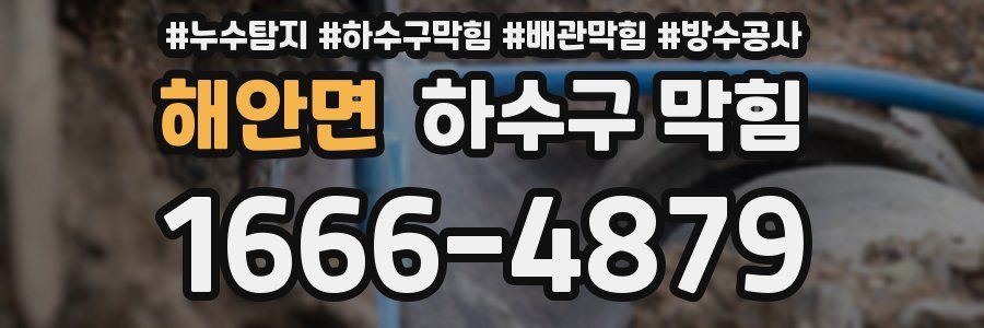 해안면 하수구 막힘