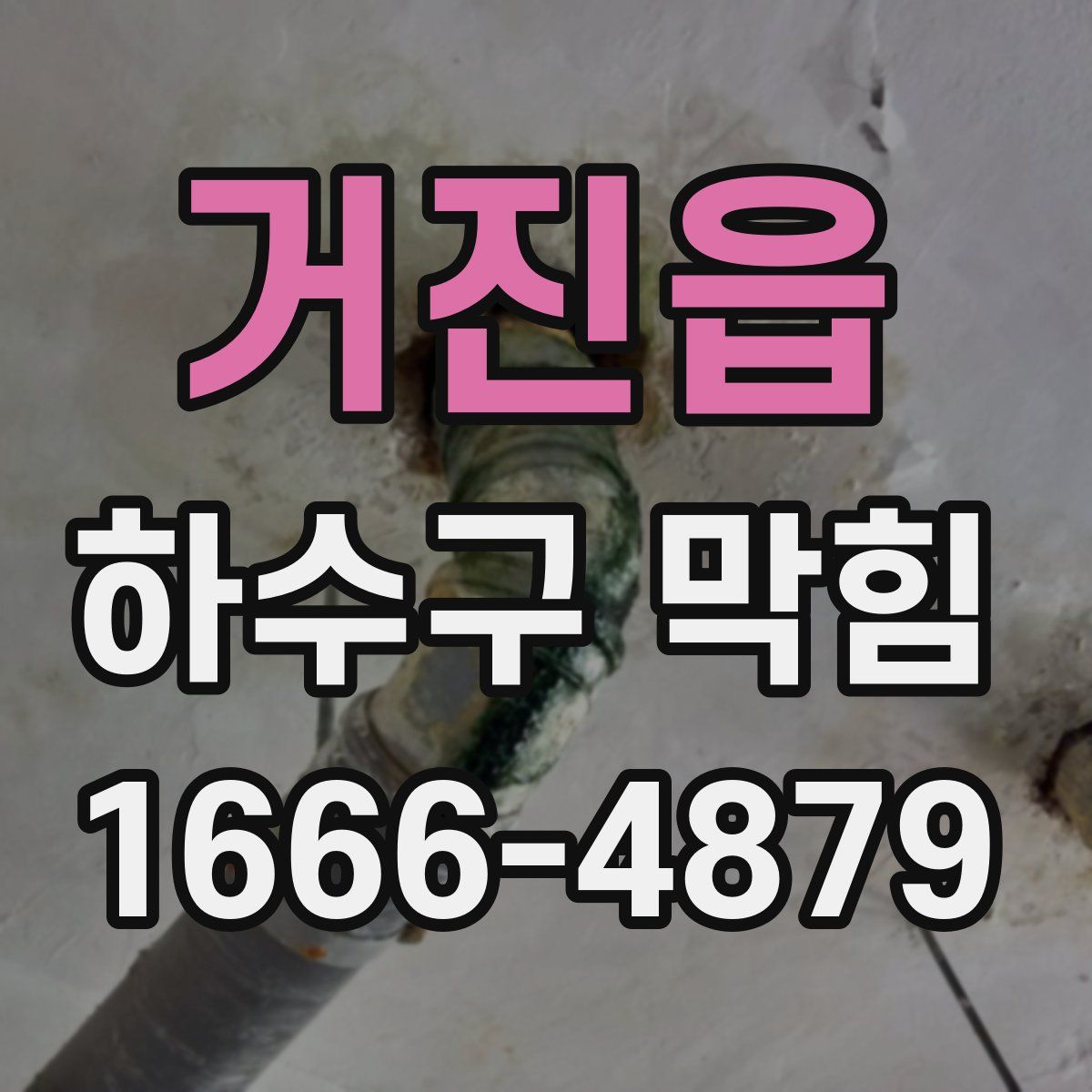 거진읍 하수구 막힘