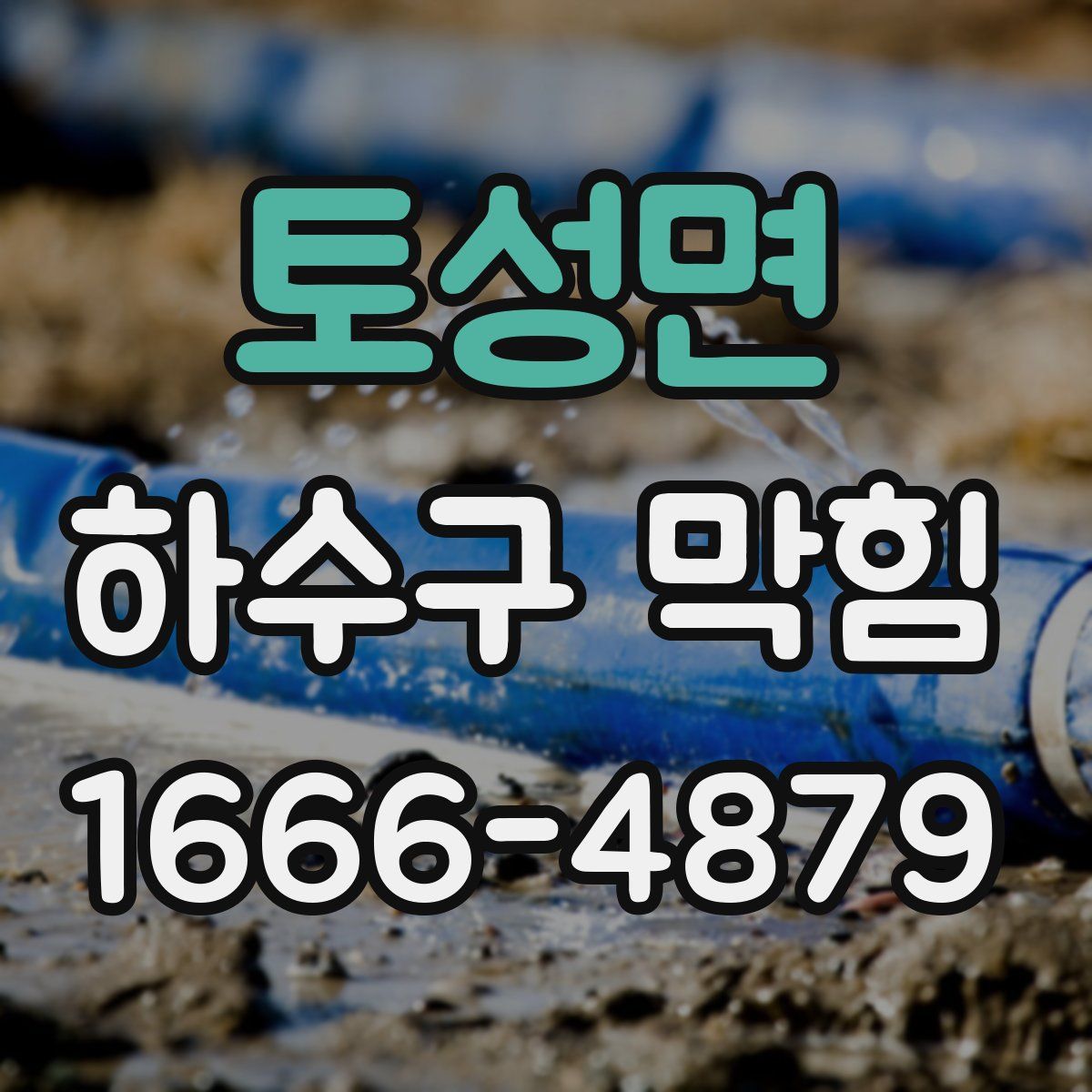 토성면 하수구 막힘
