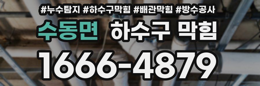 수동면 하수구 막힘