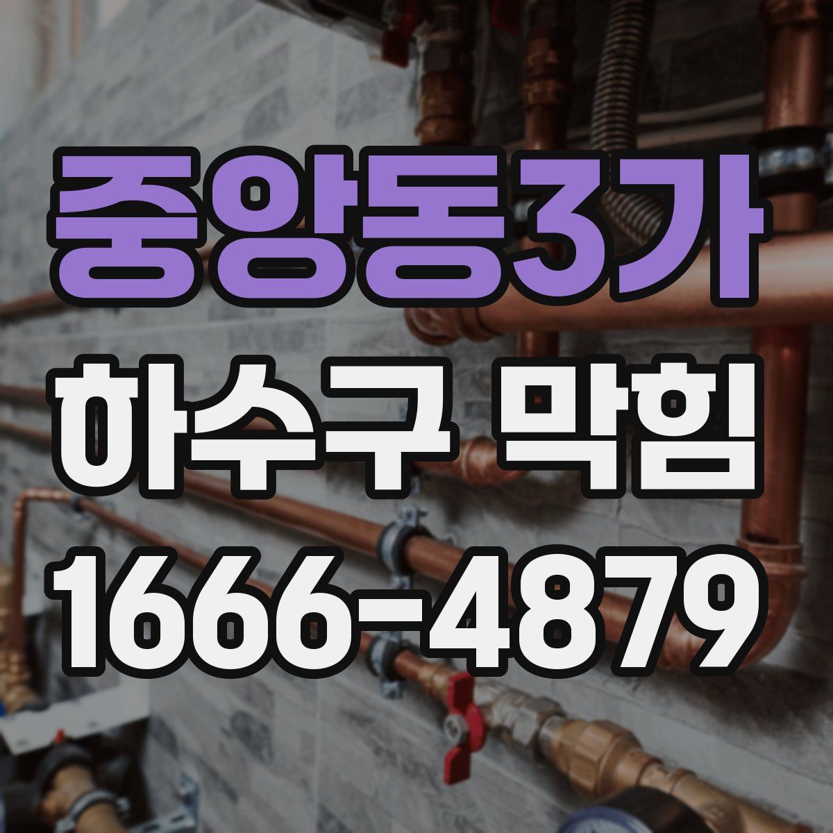중앙동3가 하수구 막힘