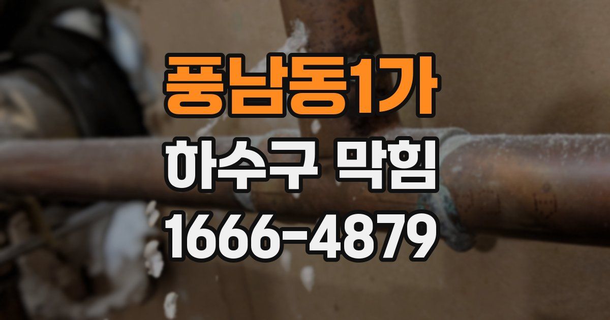 풍남동1가 하수구 막힘