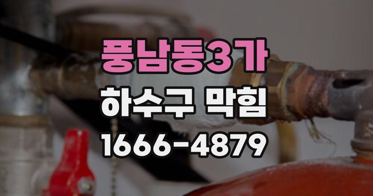 풍남동3가 하수구 막힘