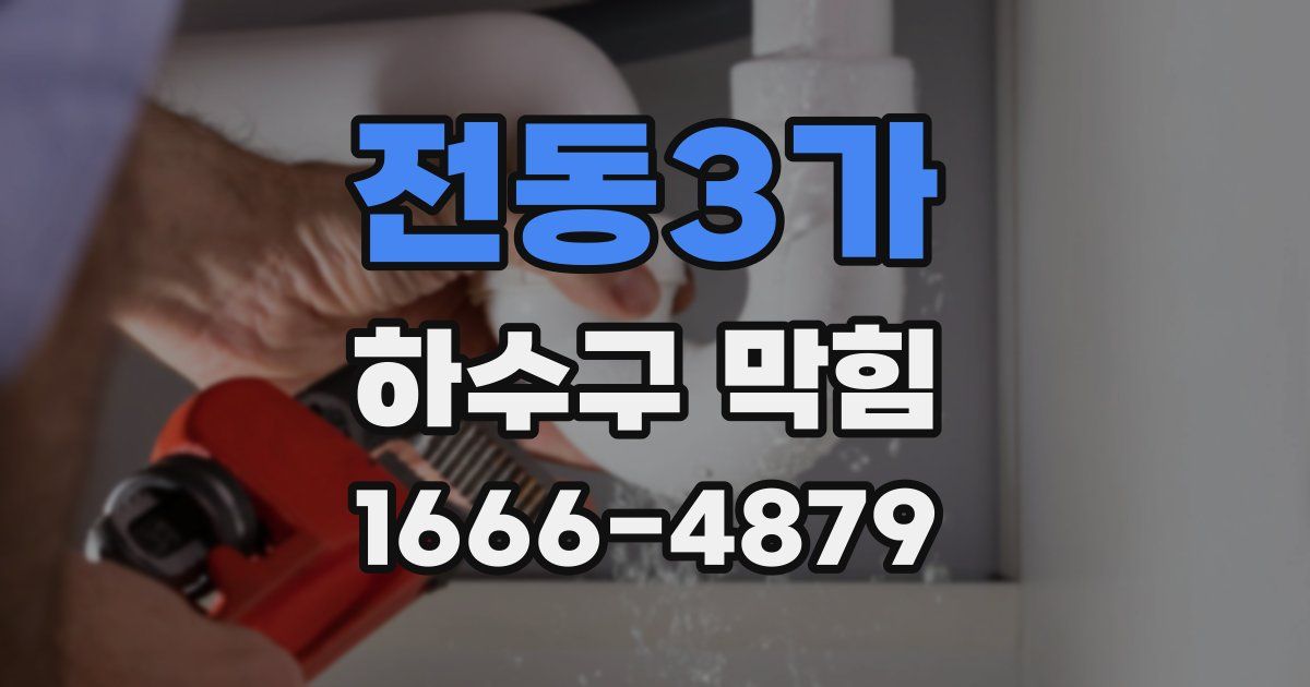 전동3가 하수구 막힘