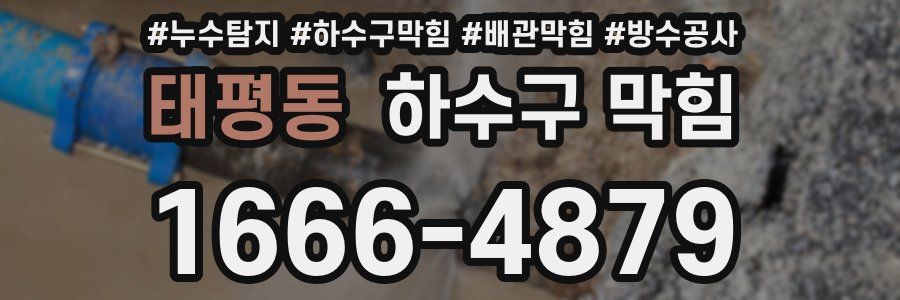 태평동 하수구 막힘