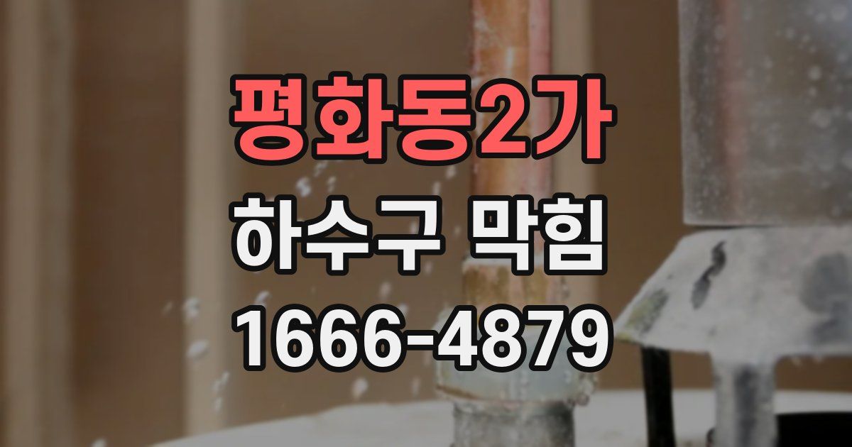 평화동2가 하수구 막힘