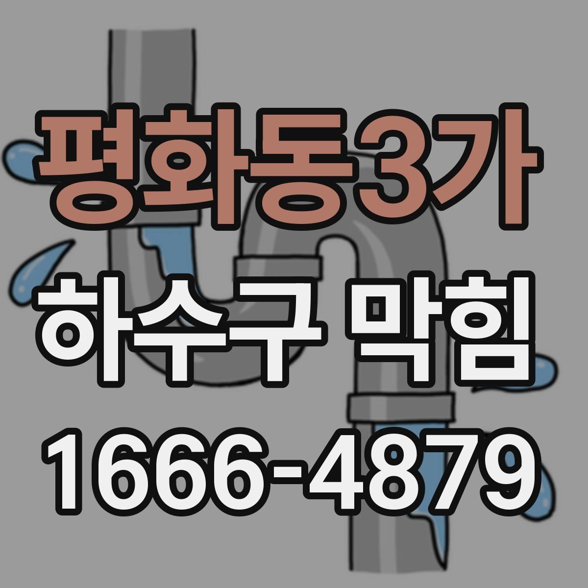 평화동3가 하수구 막힘