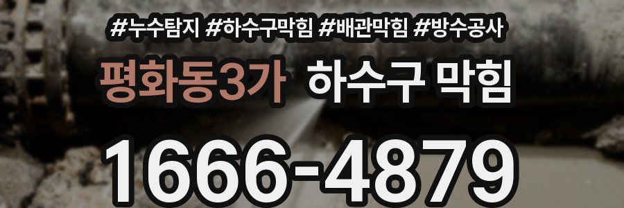 평화동3가 하수구 막힘