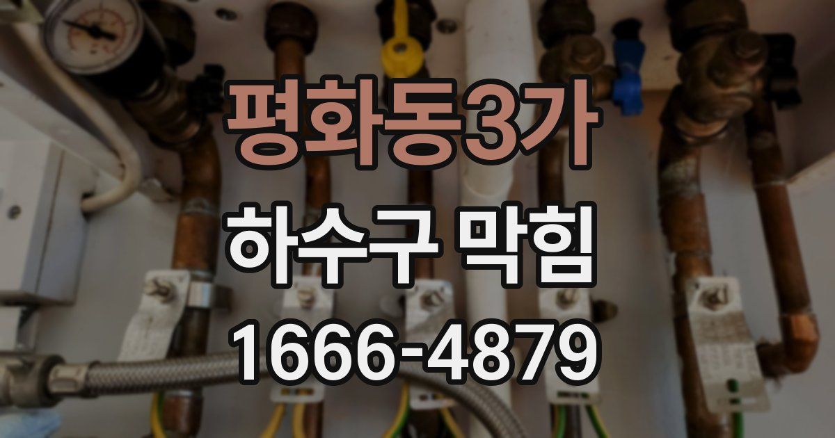 평화동3가 하수구 막힘