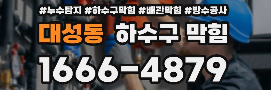 대성동 하수구 막힘