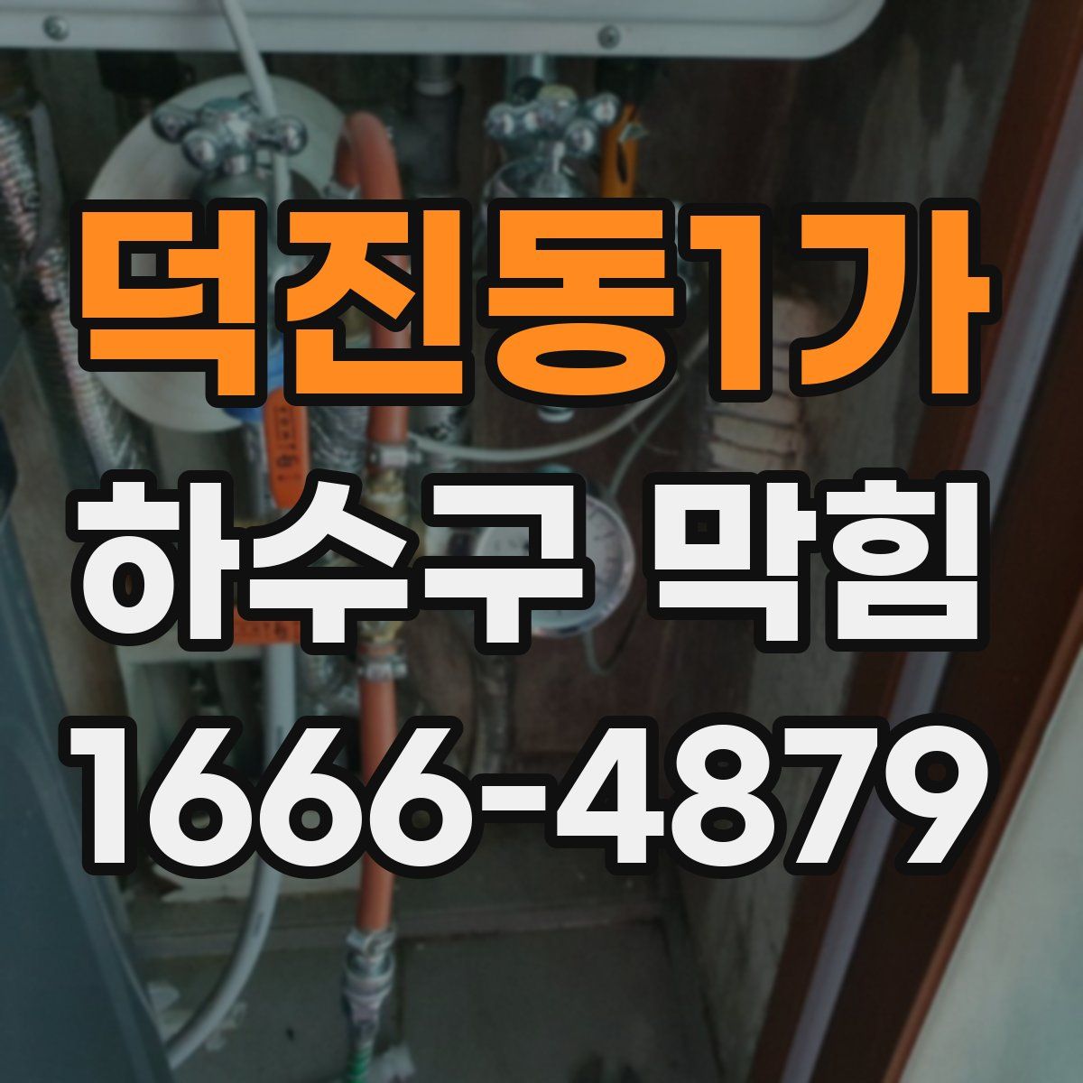 덕진동1가 하수구 막힘