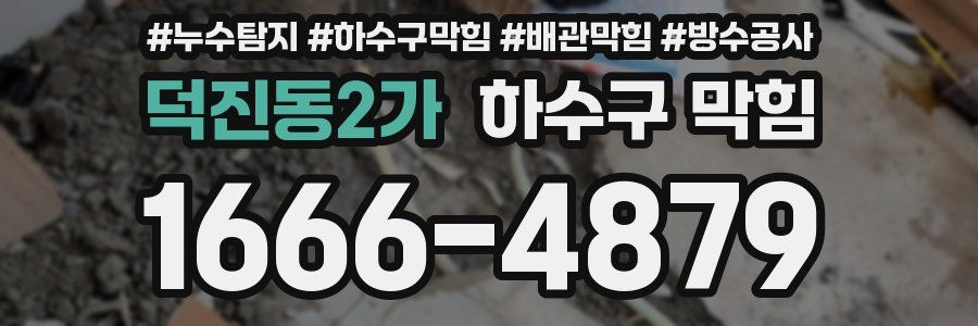 덕진동2가 하수구 막힘