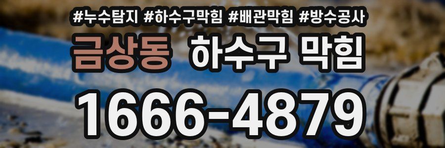 금상동 하수구 막힘