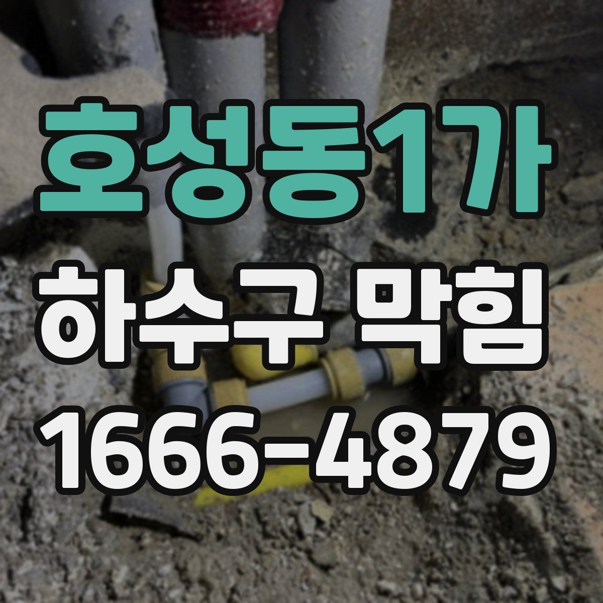 호성동1가 하수구 막힘