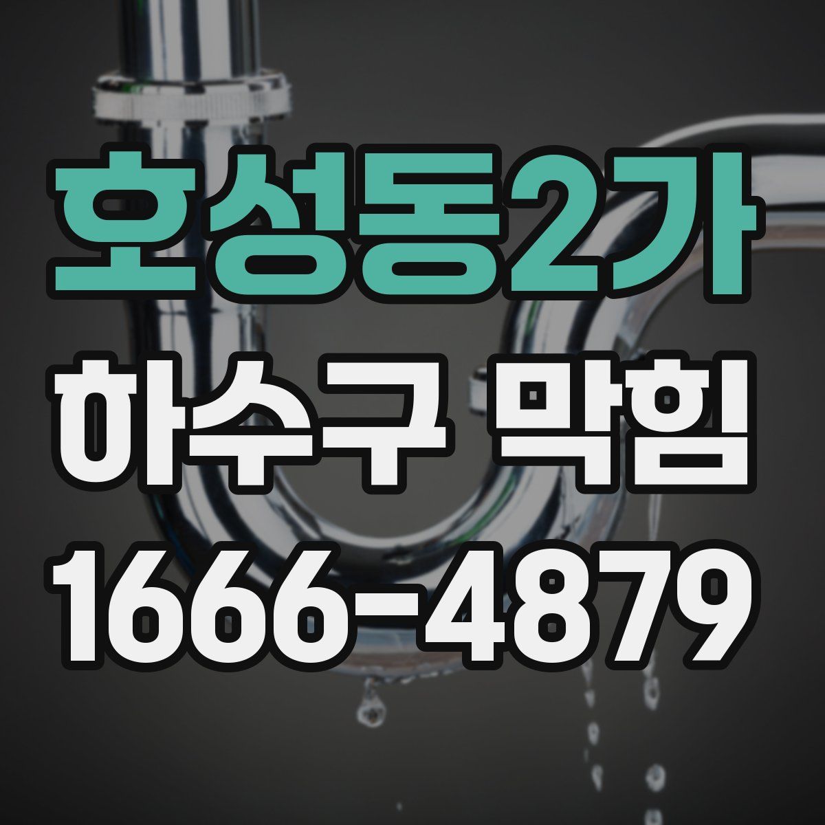 호성동2가 하수구 막힘