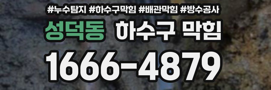 성덕동 하수구 막힘