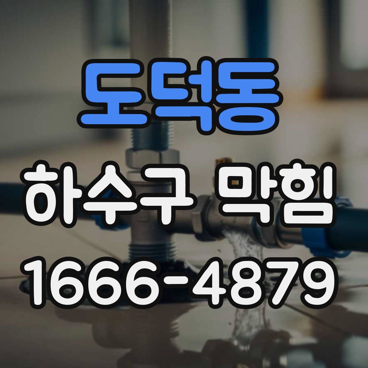 도덕동 하수구 막힘