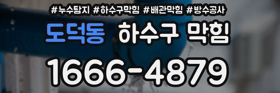 도덕동 하수구 막힘