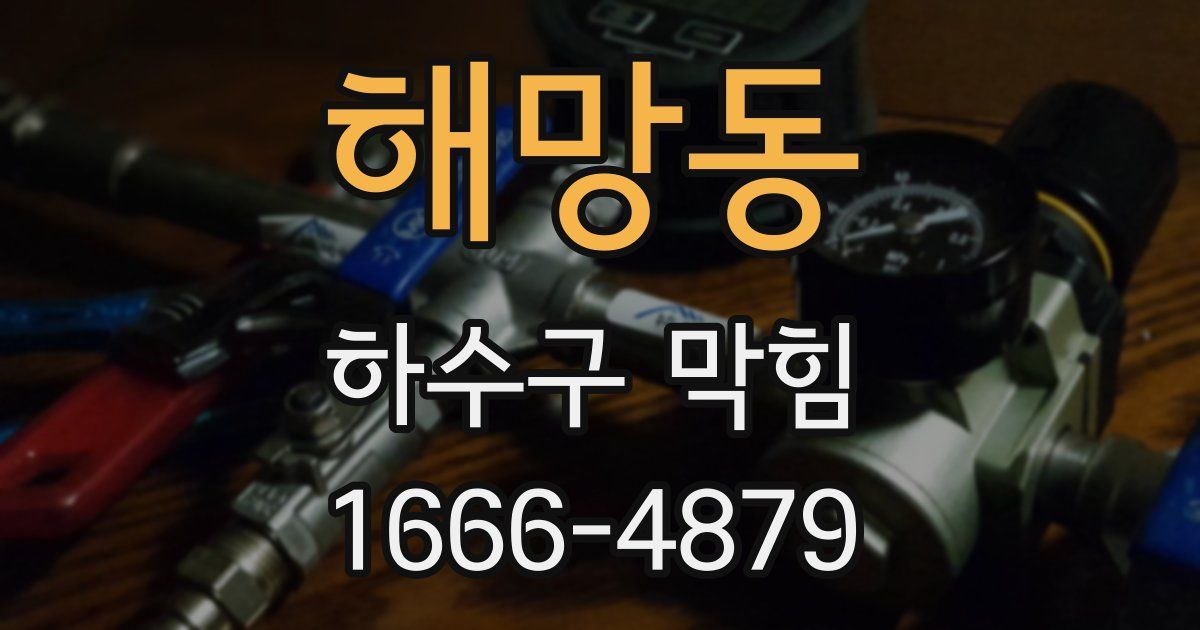 해망동 하수구 막힘